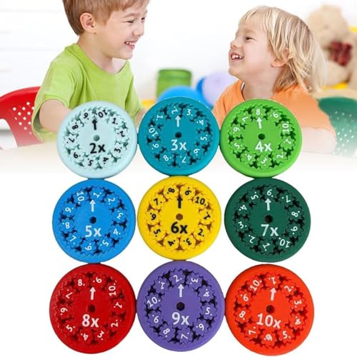 Math Fidget-Spinners, Math Fact Fidget-Spinners, Fidget-Spinner, sensorischer Spinner, Fidget-Lernspiel, Spielzeug lindert Stress, Mathe-Spiele, Linderung von Autismus-Angstzuständen von Generisch