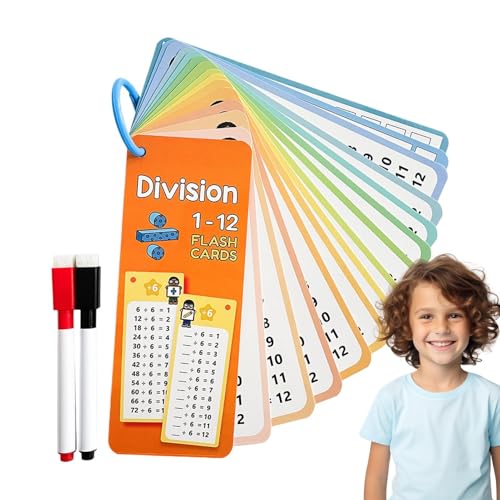 Mathe-Lernkarten, Mathe-Flash-Kartenspiel - Mathe-Spiele für den Kindergarten mit Ring | Reisespiele, pädagogische Lernaktivitäten, Kartenspiele für und Mädchen von Generisch