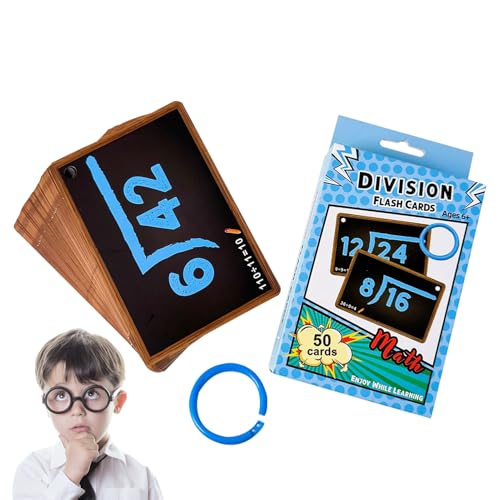 Mathematik – Addition und Subtraktion, Addition & Subtraktion Spiele | Multiplikation und Division, insgesamt 50 Mathematikkarten für Kindergartenkinder von Generisch