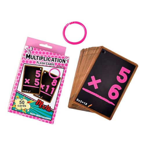 Mathematik-Lernkarten für Kindergarten, Mathematik-Spiele für Kinder, insgesamt 50 Karten, interaktives Lernwerkzeug für Kindergarten für Kinder von Generisch