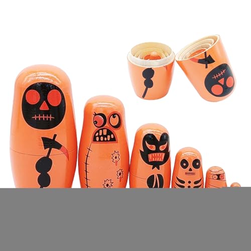 Matrjoschka Puppe, Holzpuppen Sechs Teile Figurenset, Holzspielzeug Für Kinder Mädchen Geschenk von Generisch