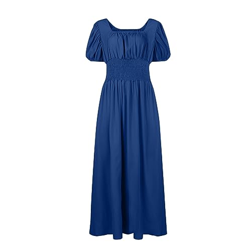 Maxikleid Langarm Lolita Karneval Kostüm Damen Brautkleid Blut Blutiges für Vampire Kleid Vampir Nonnenkostüm Kürbis Cosplay Monster Pirat Mittelalter Weißes Halloween Kleid Gothic XL von Generisch