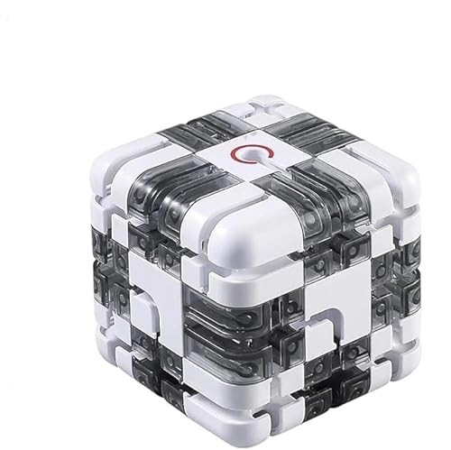 Maze Cube,Large Labyrinth 3D Maze Cube - Engaging Brain Teaser Toy, Cultivate Logical Thinking,Marble Magic 3x3 Challenge Mazes Ball for Stress Relief, for Kids Teens Adults (Two-Color-b) von Generisch