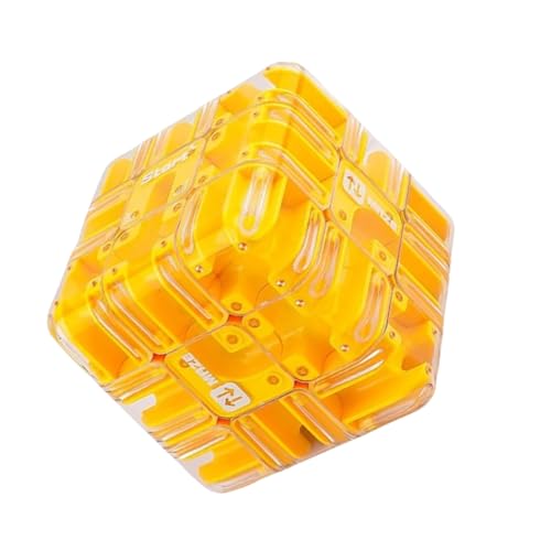 Maze Toy - 3,35 x 3,35 Zoll Puzzle Würfel, interaktiver 3D -Bildungswürfel mit, Hirnteaser -Herausforderung für Kinder und Erwachsene | Roller -Ball -Puzzle -Labyrinthwürfel für Klassenzimm von Generisch