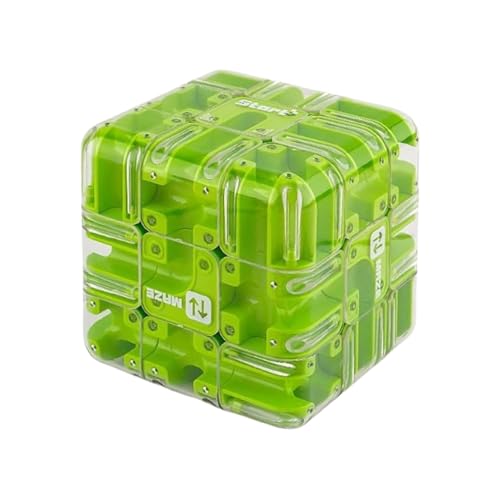 Maze Toy - 8,5 x 8,5 x 8,5 cm Hirnteaser -Rätsel, interaktiver Spielzeug 3D -Hirnteaser, Roller Ball Puza Maze Cube für Klassenzimmer Geburtstagsschule Waiting Room Family Gathering Event Urlaub Feier von Generisch