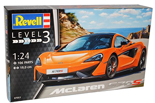 McLaren 570S Coupe Orange Ab 2015 07051 Bausatz Kit 1/24 Revell Modell Auto von Generisch