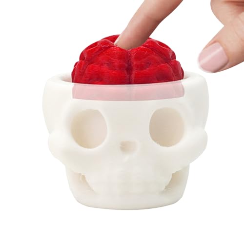Mechanical Keyboard Clicker Toy, 3D Skull Brain Shape Stress Reliefs Ornament, Fun Desk Fidget for Teens, Adults, Students, Seniors, Boys, Girls, Offices, 1.69x1.5x2.01 Inches Mechanical Keyboard Clicker Toy, 3D Skull Brain Shape Stress Reliefs Ornament, Fun Desk Fidget for Teens, Adults, Students, Seniors, Boys, Girls, Offices, 1.69x1.5x2.01 Inches von Generisch