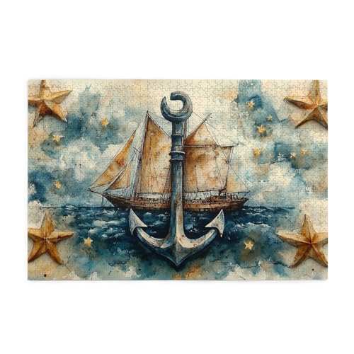 Meeranker, Seestern, Ozean, 1000-teiliges Puzzle für Erwachsene, Holzpuzzles für Erwachsene, Geschenke, Heimdekoration Meeranker, Seestern, Ozean, 1000-teiliges Puzzle für Erwachsene, Holzpuzzles für Erwachsene, Geschenke, Heimdekoration von Generisch