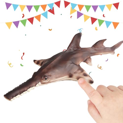 Meerestiere Figuren,Realistische Sägefisch Skulptur Für Kinder | Meerestiere Deko Skulptur Schreibtisch Deko Für Wohnzimmer Schlafzimmer Studentenzimmer Küche Mietwohnung - Partygeschenk Für Mietwohnu von Generisch