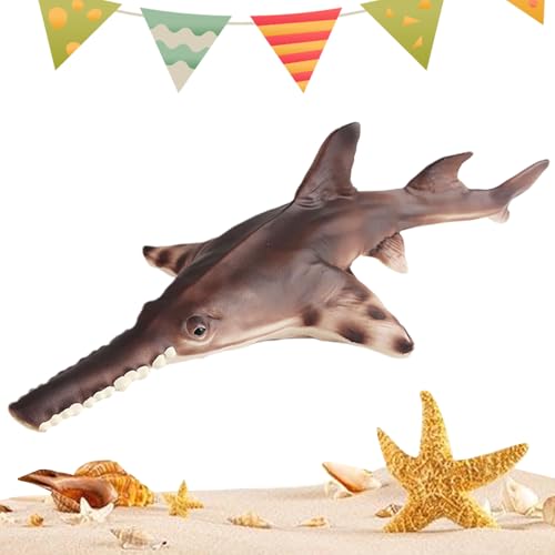 Meerestiere Figuren - Realistische Sägefisch Skulptur Für Kinder,Meerestiere Deko Skulptur Schreibtisch Deko Für Wohnzimmer Schlafzimmer Studentenzimmer Küche Mietwohnung,Partygeschenk Für Mietwohnung von Generisch