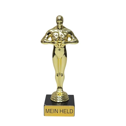 Mein HELD Goldene Trophäenfigur – 16 cm Stil – Symbolisches kleines Geschenk mit Bedeutung für Schultüte, Kollegen, Kinder, Abschied, Dankeschön, Ehrung, Mitbringsel Mein HELD Goldene Trophäenfigur – 16 cm Stil – Symbolisches kleines Geschenk mit Bedeutung für Schultüte, Kollegen, Kinder, Abschied, Dankeschön, Ehrung, Mitbringsel von Generisch