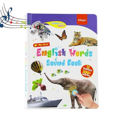 Mein erstes englisches Soundspielzeug – über 470 Wörter, 21 Themen, lustiges Wortspiel, Juguete Educativo für Sprachunterricht, Schulbildung und ideales pädagogisches Geschenk (3-9y) von Generisch