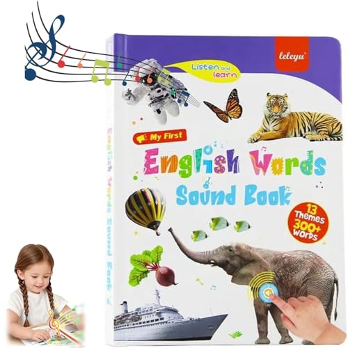 Mein erstes englisches Soundspielzeug – über 470 Wörter, Juguete Educativo, Kleinkinder von 2–9 Jahren, Vokabellernen, lustiges Wortspiel, perfektes pädagogisches Geschenk (3-9Jahre) von Generisch