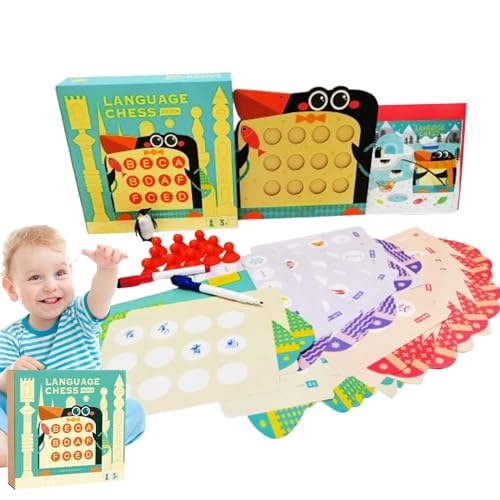 Memory Chess Matching Game, Memory Match Chess - 2 Sprach Reise Memory Übung Spielzeug,Kreative Anerkennung Aktivität für Kinder und Erwachsene Memory Chess Matching Game, Memory Match Chess - 2 Sprach Reise Memory Übung Spielzeug,Kreative Anerkennung Aktivität für Kinder und Erwachsene von Generisch
