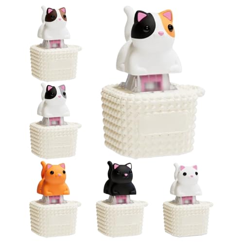 MeowKeys Zappet Toy, das miaut, Mised Cat -Keyboard -Zappelspielzeug für Kinder Erwachsene, Stress Relief Cat -Schlüsselcaps zappeln Clicker -Spielzeuge, wiederaufladbares Zappelspielzeug von Generisch