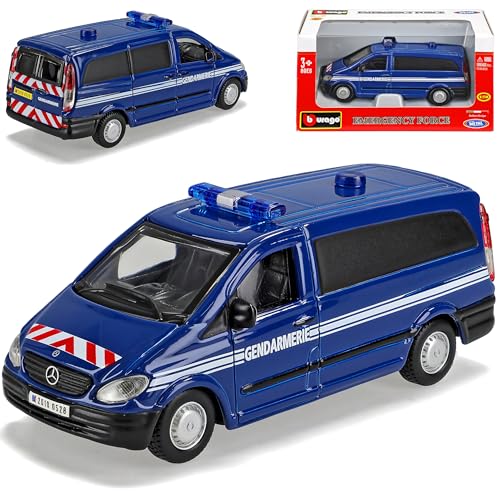 Mercedes-B Vito Gendarmerie Polizei Schweiz Ab 2007 1/50 Burago Modell Auto von Generisch