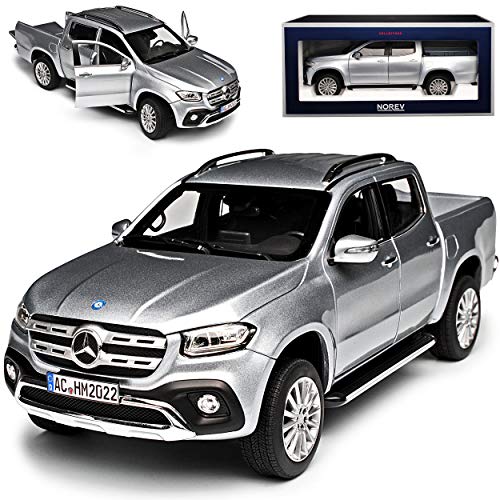 Mercedes-B X-Klasse Pick-Up 470 Silber Ab 2017 1/18 Norev Modell Auto von Generisch