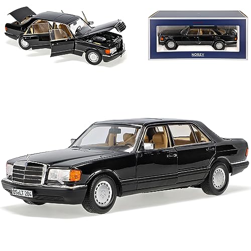 Mercedes-B W126 560 SEL S-Klasse Schwarz Metallic 1979-1991 1/18 Norev Modell Auto Mercedes-B W126 560 SEL S-Klasse Schwarz Metallic 1979-1991 1/18 Norev Modell Auto von Generisch