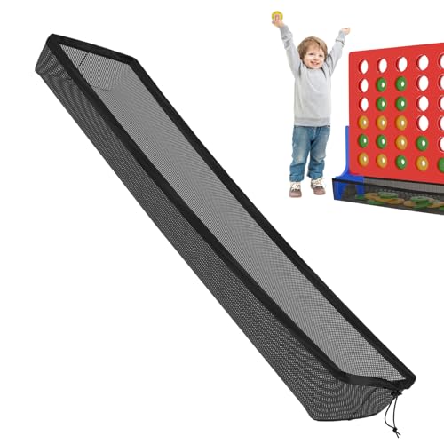 Mesh Net Für 4 In Einer Reihe Connect -Spiel | 4-to-Score-Tisch Zu Mesh Organizer Bag | Langlebiger Fangnetz | Falling Chess Piece Holder, Tragbare Meshs -Tasche Für Score -Spiele, Familienspaßzubehör von Generisch