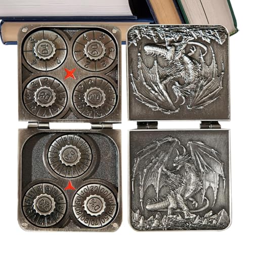 Metal Dice, Fantasy Dragons Dice Set für Spieler Sammler, Robustes Cosplay -Spielzeug mit tragbarem Magnetfall, für Wochenendfeiertagszeiten Geburtstagsrolle mehr Reisen mehr Metal Dice, Fantasy Dragons Dice Set für Spieler Sammler, Robustes Cosplay -Spielzeug mit tragbarem Magnetfall, für Wochenendfeiertagszeiten Geburtstagsrolle mehr Reisen mehr von Generisch