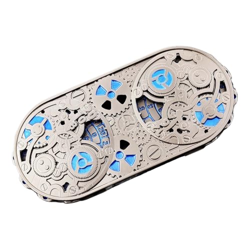 Metal Dice, Game Spinner, Aluminum Alloy Construction, Engraved Mysterious Symbols, Spin Toy for Fun Challenges, Ideal for Bar Games, Travel Entertainment, 4.69x2.13 Inches von Generisch