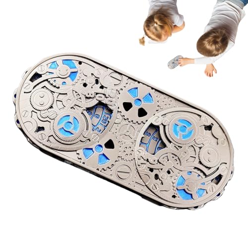 Metal Dice, Game Theme Metal Spin Dice, 4.69x2.13 Inches Aluminum Alloy Mysterious Toy with Engravings, Durable and Portable for Beginners Group Activities in Bar, Dorm, Travel von Generisch