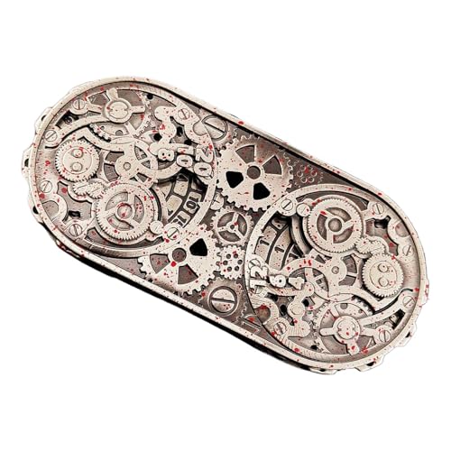 Metal Dice, Game Theme Metals Spin Dice, 4.69x2.13 inches Aluminum Alloy Mysterious Toy with Engravings, Beginners Group Activities Use for Dorm, Travel, Home, Interactive Fun von Generisch