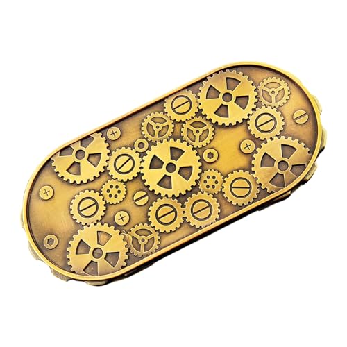 Metal Dice, Game Theme Metals Spin Dice, 4.69x2.13 inches Aluminum Alloy Mysterious Toy with Engravings, Beginners Group Activities Use for Dorm, Travel, Home, Interactive Fun von Generisch