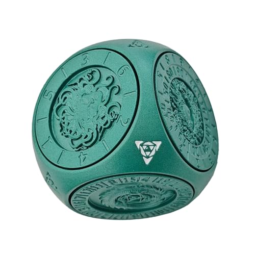 Metal Dice, Standard Polyhedral Game Set for Classic Role Playing with Zinc Alloy Build for Long Lasting Use, Rotating Geometric Toy to Teens Adults Family Classroom Travel Metal Dice, Standard Polyhedral Game Set for Classic Role Playing with Zinc Alloy Build for Long Lasting Use, Rotating Geometric Toy to Teens Adults Family Classroom Travel von Generisch