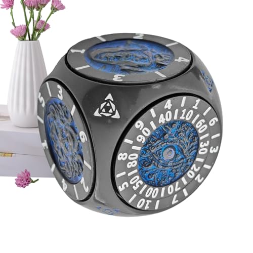 Metal Dice, Standard Polyhedral Game Set for Classic Role Playing with Zinc Alloy Build for Long Lasting Use, Rotating Geometric Toy to Teens Adults Family Classroom Travel Metal Dice, Standard Polyhedral Game Set for Classic Role Playing with Zinc Alloy Build for Long Lasting Use, Rotating Geometric Toy to Teens Adults Family Classroom Travel von Generisch