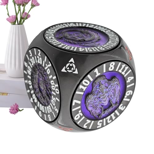 Metal Dice - 1.65 Inches Game Dice for Teens, Family with Rotating Geometric, Toy Gaming for Adults, School, Home, Portable Gift Set, Travel Fun, Party and Leisure Use Metal Dice - 1.65 Inches Game Dice for Teens, Family with Rotating Geometric, Toy Gaming for Adults, School, Home, Portable Gift Set, Travel Fun, Party and Leisure Use von Generisch