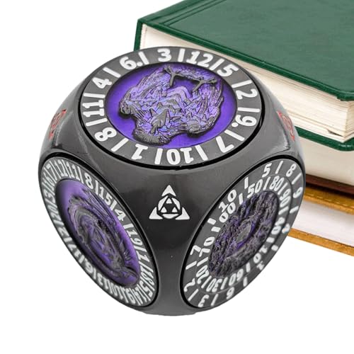 Metal Dice - 1.65in Standard Game Set for Teens, Adults with Multi Sided Play Function, Rotating Geometric Toy for Family, Couples, Classroom, Travel, Metal Alloy, Gaming, Educational Use Metal Dice - 1.65in Standard Game Set for Teens, Adults with Multi Sided Play Function, Rotating Geometric Toy for Family, Couples, Classroom, Travel, Metal Alloy, Gaming, Educational Use von Generisch