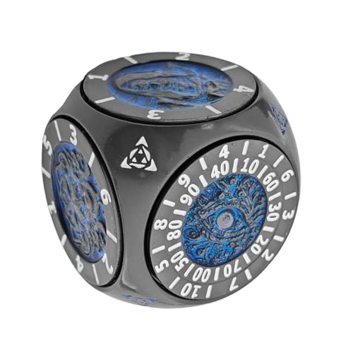 Metal Dice Set, Standard Gaming Dice, Heavy Duty Rotating Geometric Design, Role Playing Dices for Teens, Adults, Couples, Family Game Nights, Classroom Activities and Travel Metal Dice Set, Standard Gaming Dice, Heavy Duty Rotating Geometric Design, Role Playing Dices for Teens, Adults, Couples, Family Game Nights, Classroom Activities and Travel von Generisch