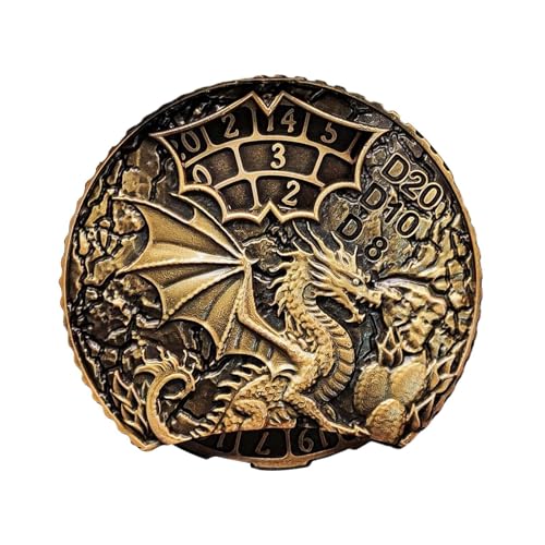 Metal Spinner Dice, Dragon Roulette Dice, Spinner Dice Set, Smooth Rotation Dice, Steampunk Theme Dice, Role-Playing Spinner Dice, Card Game Dice, Steampunk Dice Set, Dragon Dice Spinner von Generisch