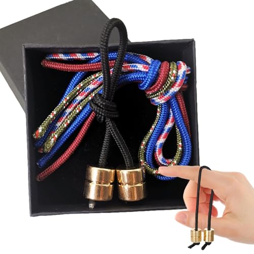 Metall Bead Fidget - handgefertigter Lanyard -Anhänger, Stressabbauperlen | Stilvoller langlebiger Perle, Taschengröße Fidget Toy, einzigartige sensorische Entspannung, lustige Handheld-Spinner, kreat von Generisch