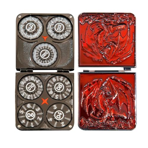 Metall Dice Collection - Premium -Cosplay -Spielzeug mit Magnetfall, sicher für Kinder | Pocket Dragons Dice Set, Bildungsspielset, Eltern-freundliches Geschenk, kreative Rollenspiele Requis Metall Dice Collection - Premium -Cosplay -Spielzeug mit Magnetfall, sicher für Kinder | Pocket Dragons Dice Set, Bildungsspielset, Eltern-freundliches Geschenk, kreative Rollenspiele Requis von Generisch