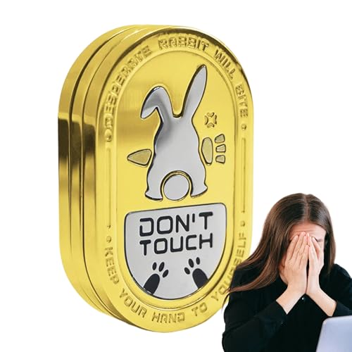 Metall Fidget Schieber | Bunny Push Slide - Beruhigende Klickgeräusche Anti-Stress Tragbares Spielzeug Für Reise Und Unterricht Zum Entspannen Und Konzentrieren Für Erwachsene Jugendliche Metall Fidget Schieber | Bunny Push Slide - Beruhigende Klickgeräusche Anti-Stress Tragbares Spielzeug Für Reise Und Unterricht Zum Entspannen Und Konzentrieren Für Erwachsene Jugendliche von Generisch