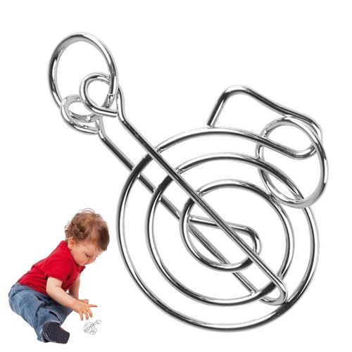 Metall Puzzle Spielzeug | 8-teiliges Metallpuzzle Set | Ring Magic Trick Trick Toy Entriegelungsspiel Interlock-Spiel für Party Favora für Kinder Lants Challenge von Generisch