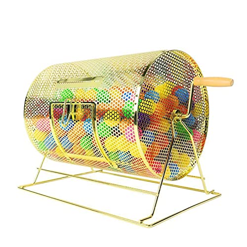 Metall-Raffle Drum Bingo Käfig Lotter Ziehmaschine für Spendenaktionen Hält 130 Bälle Ideal für Werbeaktivitäten Metall-Raffle Drum Bingo Käfig Lotter Ziehmaschine für Spendenaktionen Hält 130 Bälle Ideal für Werbeaktivitäten von Generisch