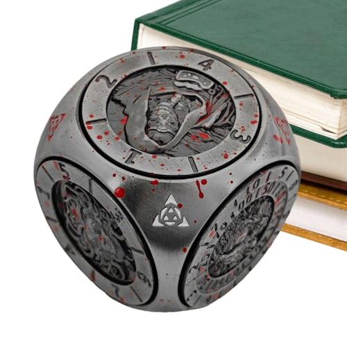 Metall Würfel Set,Set Aus Metall Spinner Würfel Mit 6-Seitigen | Leichtes Zubehör Für Freizeit Zuhause Gesellschaftsspiele Kneipe Wettbewerb von Generisch