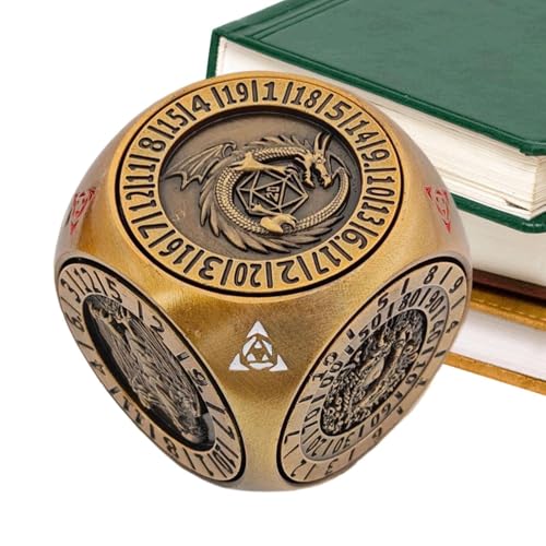 Metall Würfel Set,Set Aus Metall Spinner Würfel Mit 6-Seitigen - Leichtes Zubehör Für Freizeit Zuhause Gesellschaftsspiele Kneipe Wettbewerb von Generisch