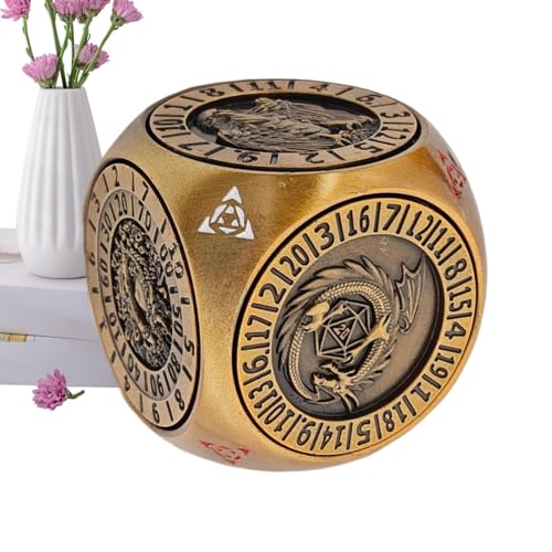 Metall Würfel Set,Set Aus Metall Spinner Würfel Mit 6-Seitigen - Leichtes Zubehör Für Freizeit Zuhause Gesellschaftsspiele Kneipe Wettbewerb von Generisch