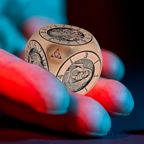 Metall Würfel Set - Polyedrisches Metallisches Würfelset Mit Magnetischer Box,Tragbare Gesellschaftsspiele Zubehör Für Unterhaltung Wettbewerb Freizeit Home Bar Nutzung von Generisch