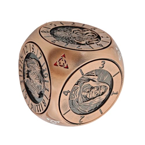 Metall Würfel Set - Set Aus Metall Spinner Würfel Mit 6-Seitigen,Leichtes Zubehör Für Freizeit Zuhause Gesellschaftsspiele Kneipe Wettbewerb von Generisch