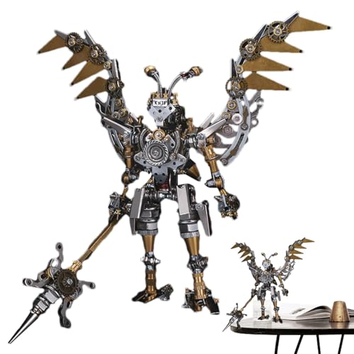 Metallpuzzles für Erwachsene, schwer zusammengebaute alte chinesische Figuren, Metallpuzzles, Modellbausätze für Erwachsene von Generisch