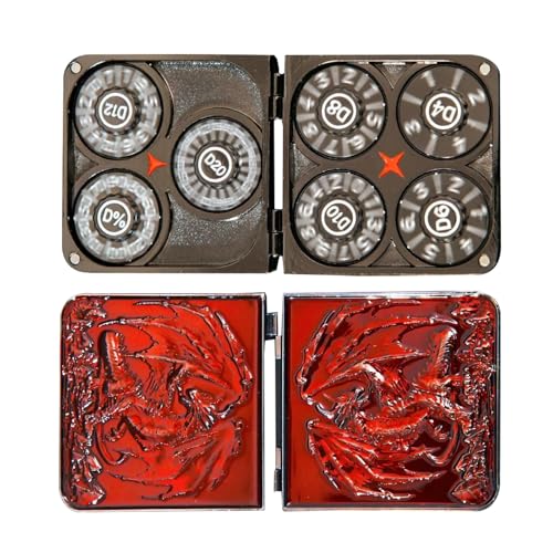 Metallwürfel - Metall Heavy Cosplay -Spielzeug Mit Magnetbox | Pocket Dragons Dice Set | Für Partyabende Urlaubs Geburtstagswochenende Rollenspiele Reise Heimbüro Spieler Erwachsene Familienfreunde Metallwürfel - Metall Heavy Cosplay -Spielzeug Mit Magnetbox | Pocket Dragons Dice Set | Für Partyabende Urlaubs Geburtstagswochenende Rollenspiele Reise Heimbüro Spieler Erwachsene Familienfreunde von Generisch