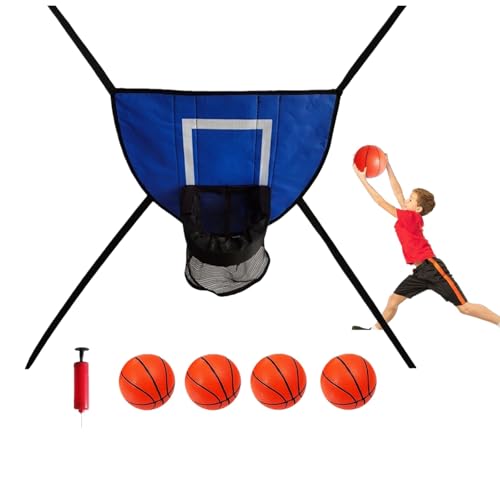Mini Basketballkorb Set für Kinder – Komplettset mit Rückwand, 4 Bällen, Pumpe – Vielseitige Wand- und Türmontage für Innen und Außenbereich, Geschenk für Kinder Erwachsene Mini Basketballkorb Set für Kinder – Komplettset mit Rückwand, 4 Bällen, Pumpe – Vielseitige Wand- und Türmontage für Innen und Außenbereich, Geschenk für Kinder Erwachsene von Generisch