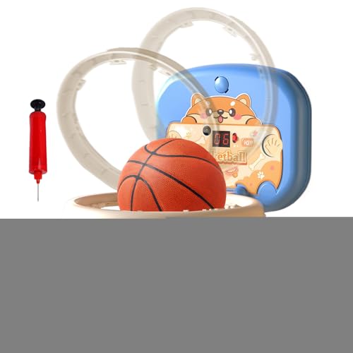 Mini-Basketballkorb für den Innenbereich, Basketballspielzeug für die frühe Kindheit mit Netz – Sportpädagogisches Spielzeug mit Ball und Anzeigetafel für Schlafzimmer, Wohnzimmer, Schule und Zuhause von Generisch