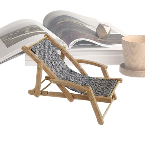 Mini Beach Chair, Tiny Wooden Lounge Chair Model, 5.91x2.4x2.56 inches, Poldable Frame Decoration, Fabric Seat Furniture for Kids Teens, Small Desktop, Home Display Mini Beach Chair, Tiny Wooden Lounge Chair Model, 5.91x2.4x2.56 inches, Poldable Frame Decoration, Fabric Seat Furniture for Kids Teens, Small Desktop, Home Display von Generisch
