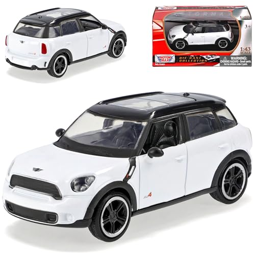 Generisch Mini Countryman Weiss SUV Ab 2010 1/43 Motormax Modell Auto von Generisch